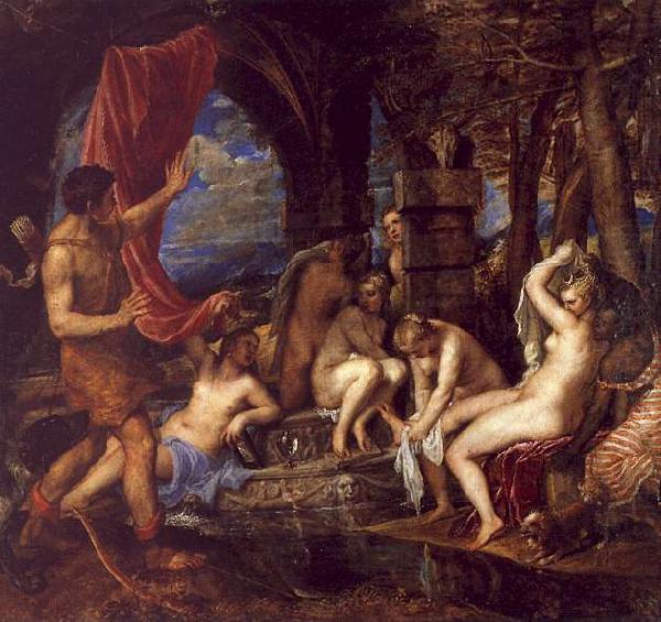  Titian Diana and Actaeon china oil painting image
